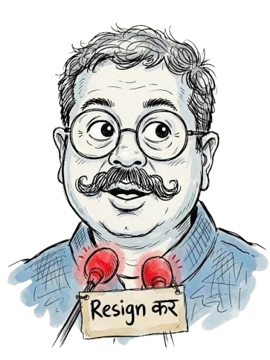 Resign Kar - Dharmendra Pradhan Caricature